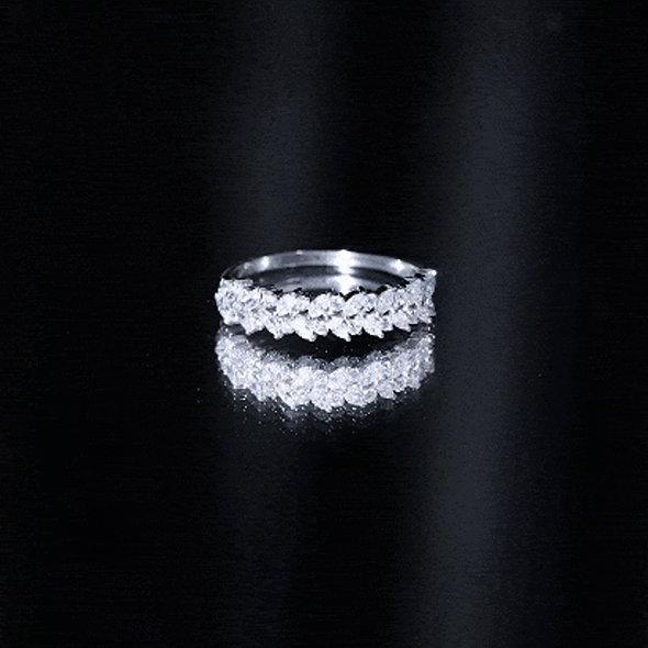 Certified Lab Grown Diamond Marquise Wedding Band Lab - ( EF-VS ) - Rosec Jewels