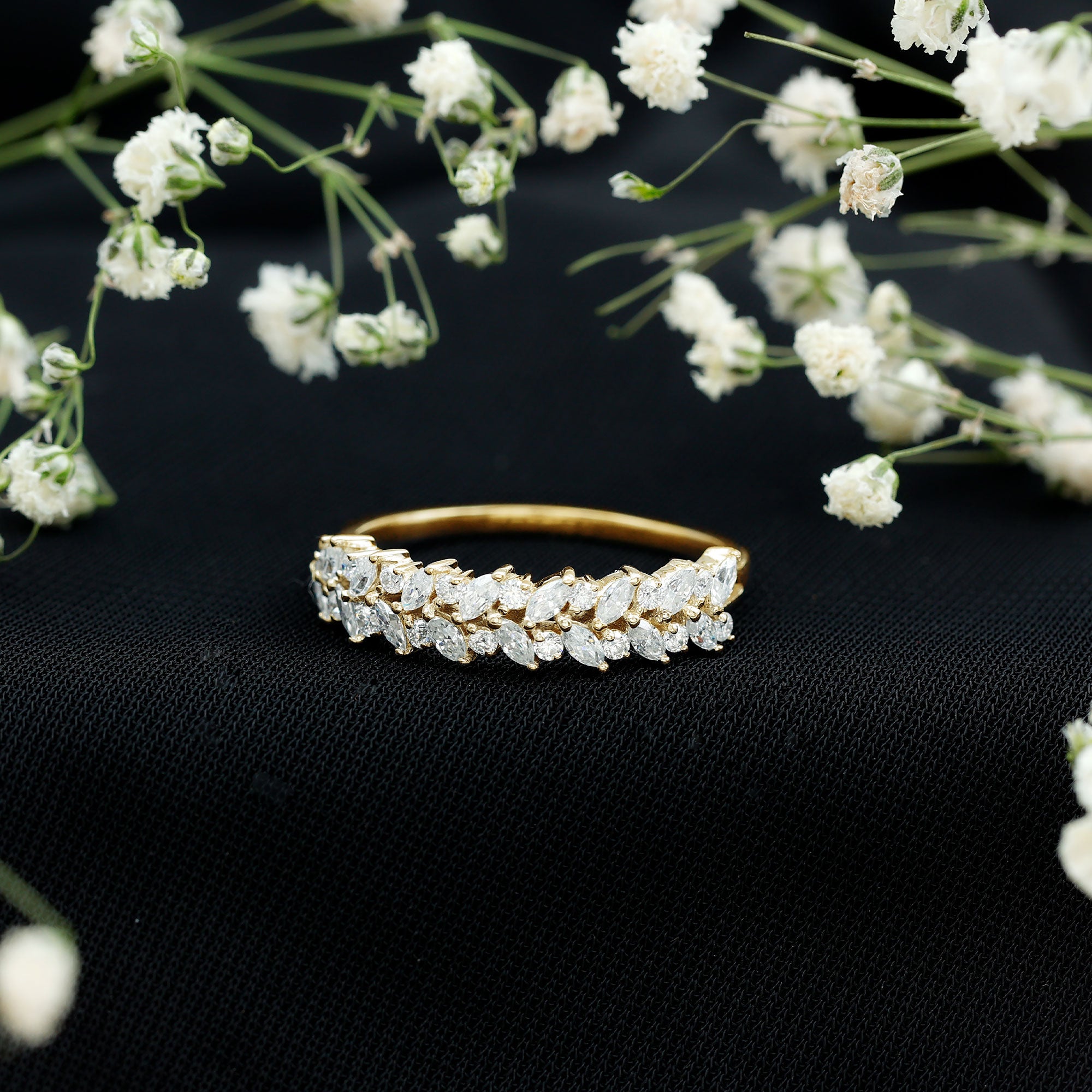 Rosec Jewels-Certified Lab Grown Diamond Marquise Wedding Band
