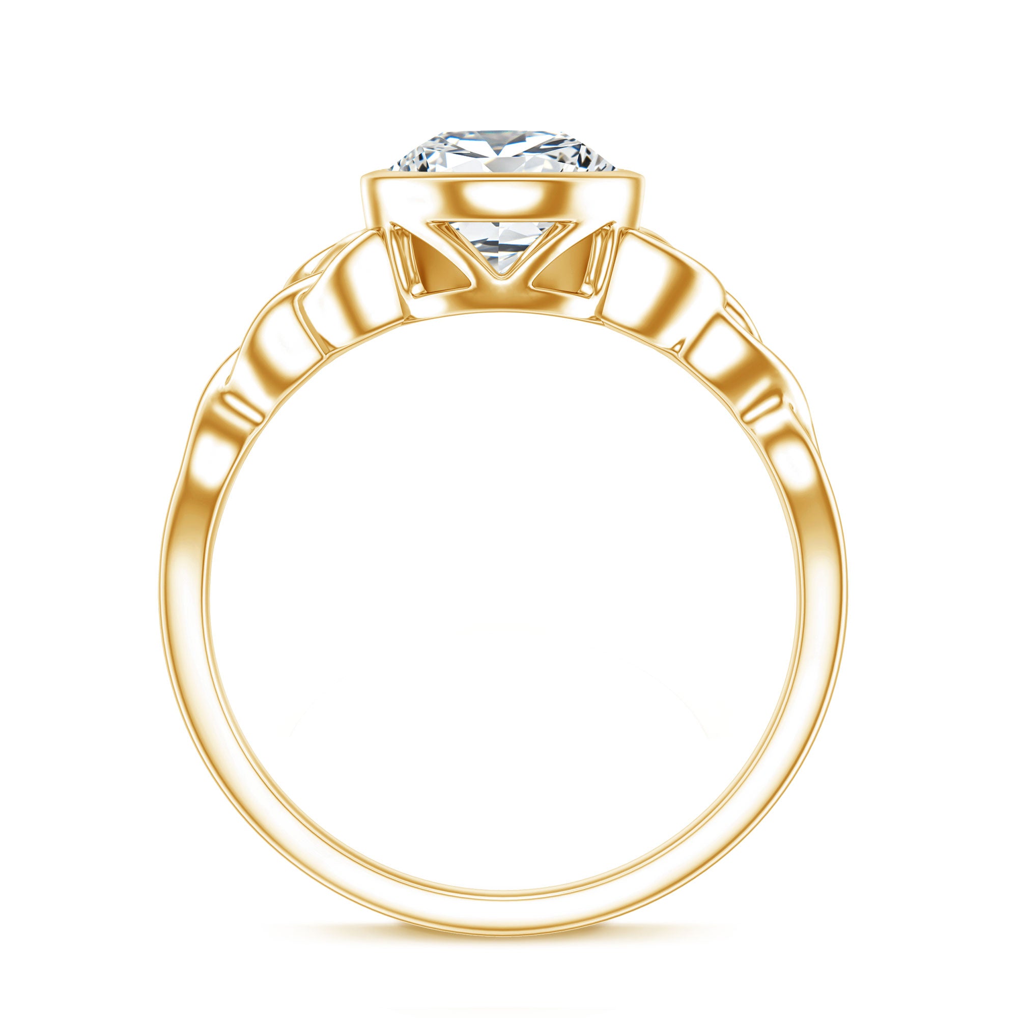 2.2 Carat Pear Shape Moissanite Celtic Knot Engagement Ring D-VS1 - Rosec Jewels