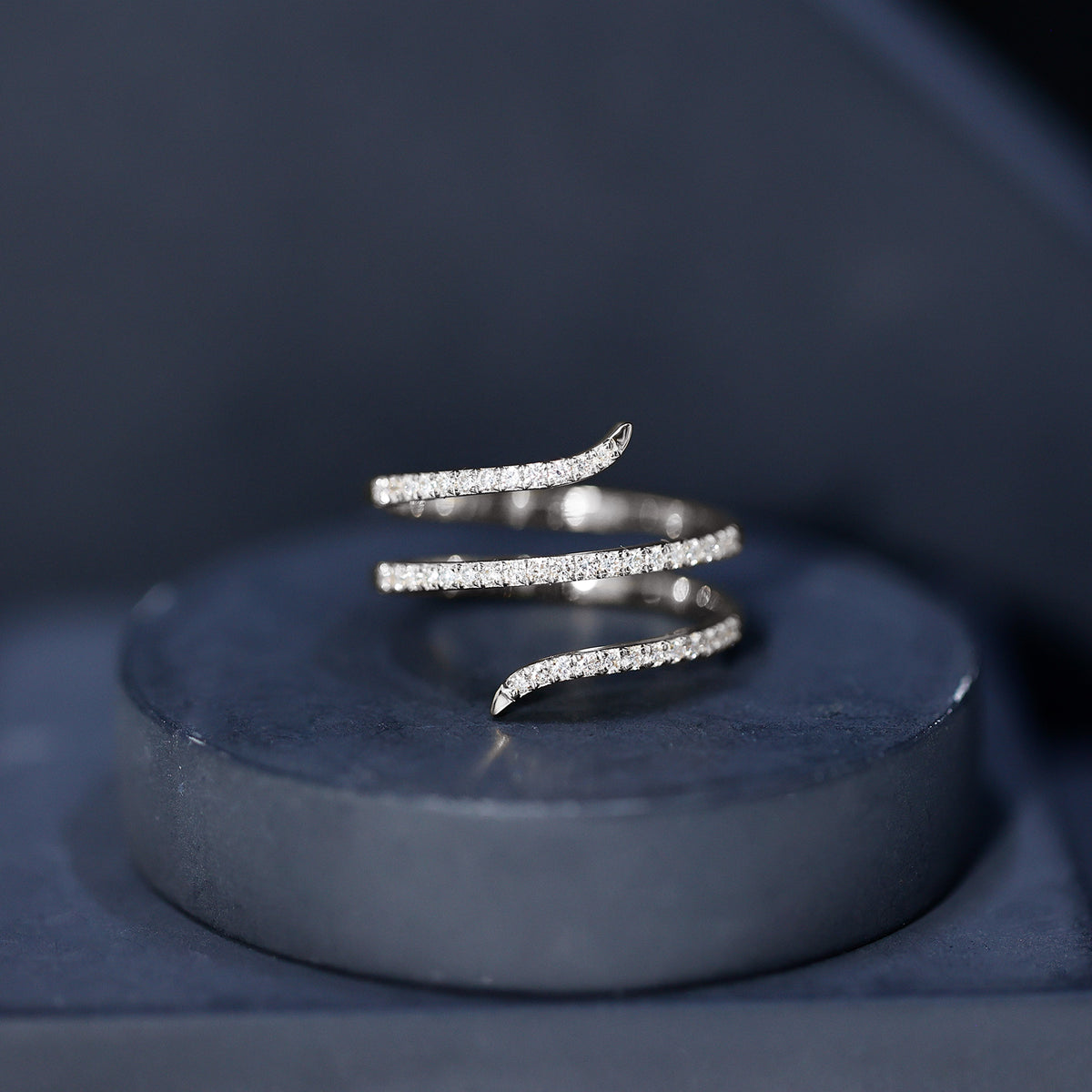Certified Lab Grown Diamond Cocktail Ring For Women Lab - ( EF-VS ) - Rosec Jewels