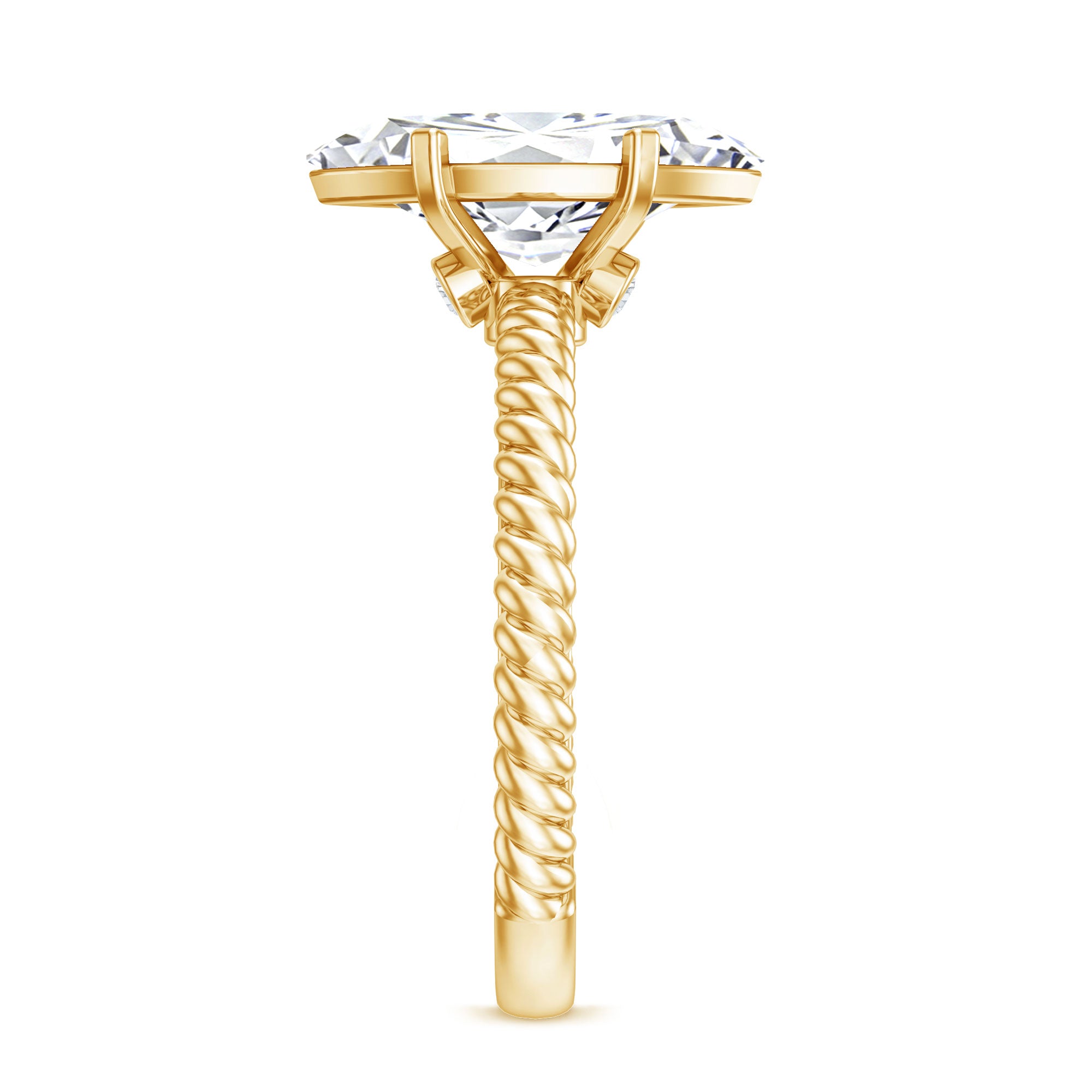 Rosec Jewels-Marquise Cut 2 Carat Lab Grown Diamond Solitaire Engagement Ring IGI Certified