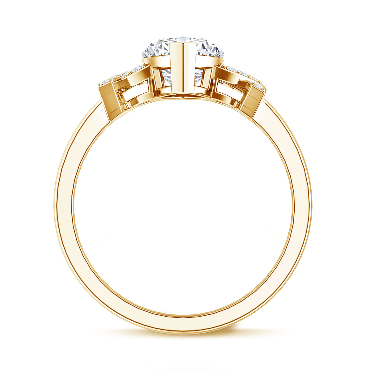 Marquise Cut IGI Certified Lab Grown Diamond Statement Engagement Ring 2 Carat Lab - ( E-VS1 ) - Rosec Jewels
