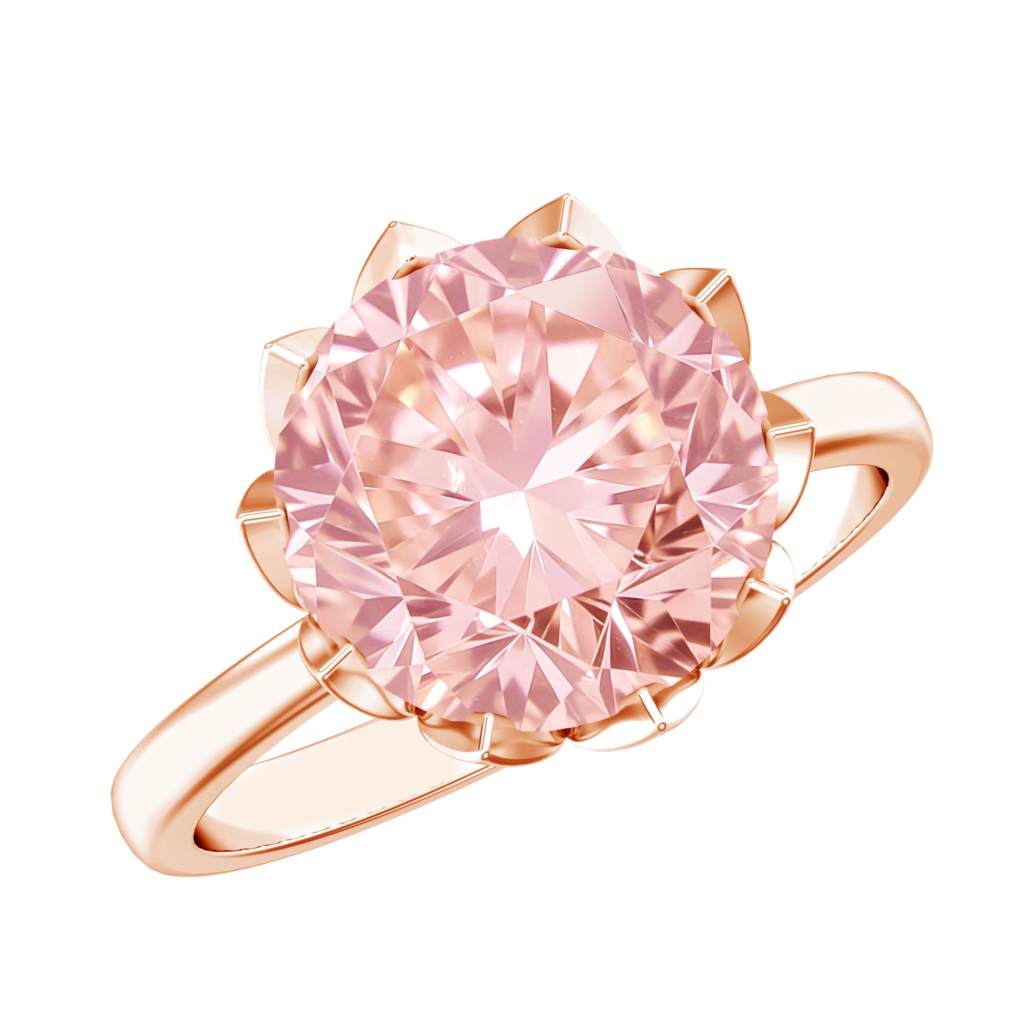 Rosec Jewels-IGI Certified 4 Carat Lab Grown Pink Diamond Ring For Engagement