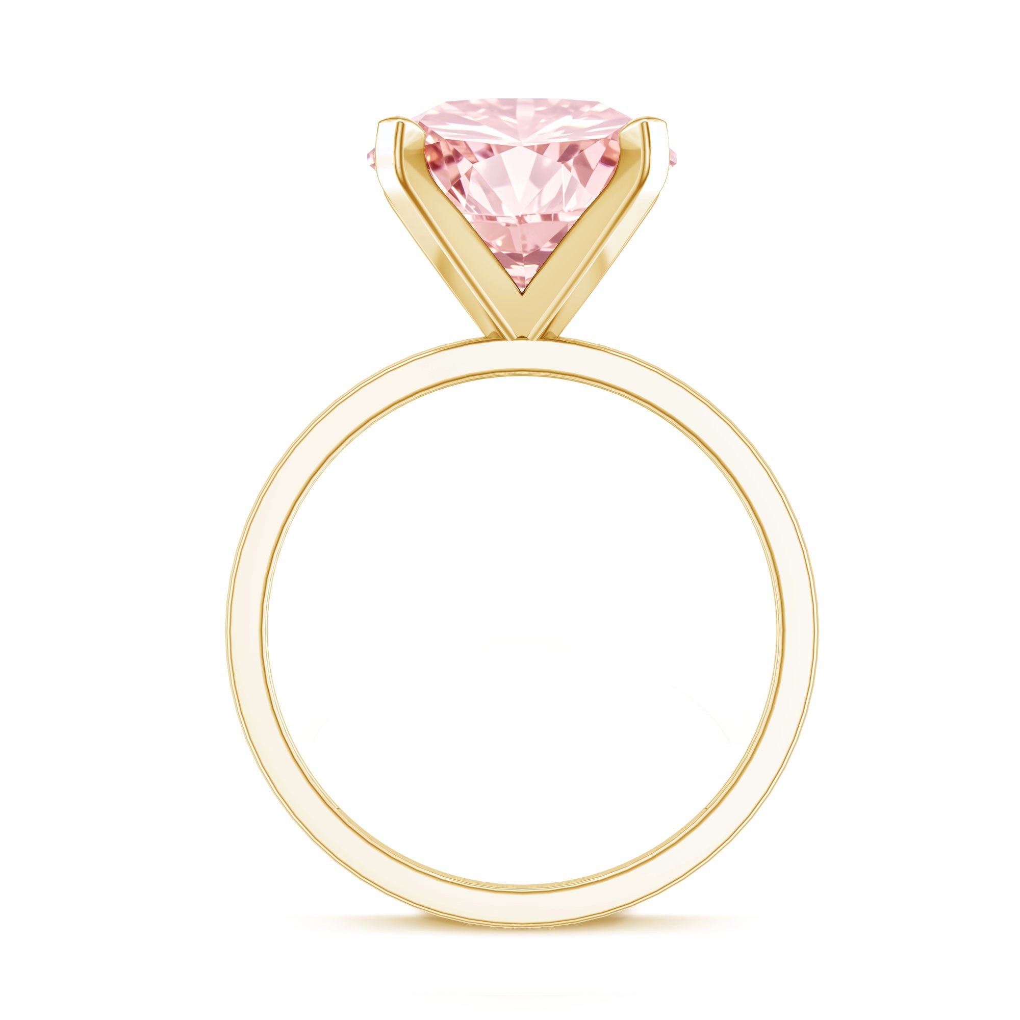 Lab Created 5 Carat Pink Diamond Solitaire Engagement Ring IGI Certified Fancy Pink - VS1 - Rosec Jewels