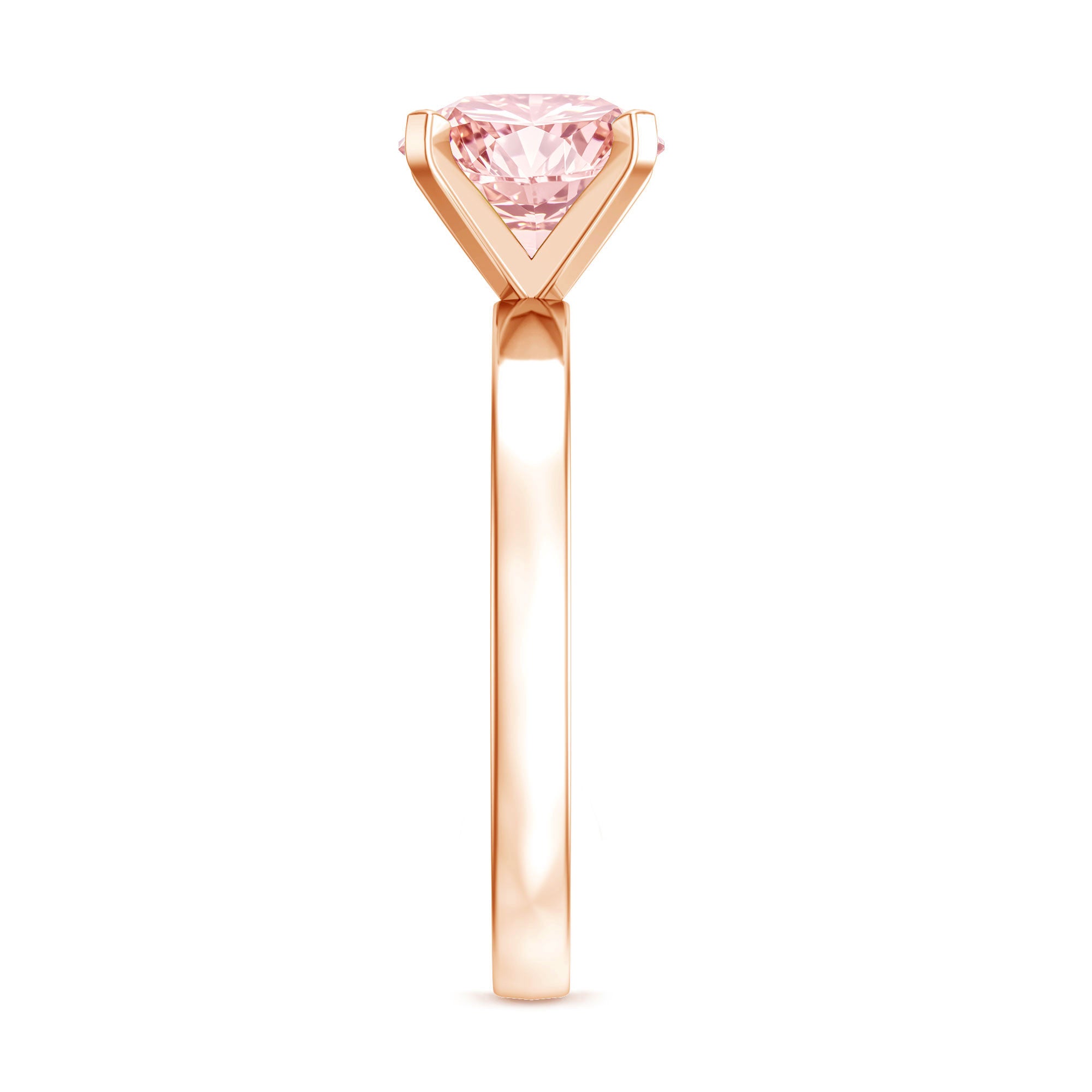 Lab Grown Pink Diamond 3 Carat Solitaire Engagement Ring with IGI Certificate Fancy Pink - VS1 - Rosec Jewels