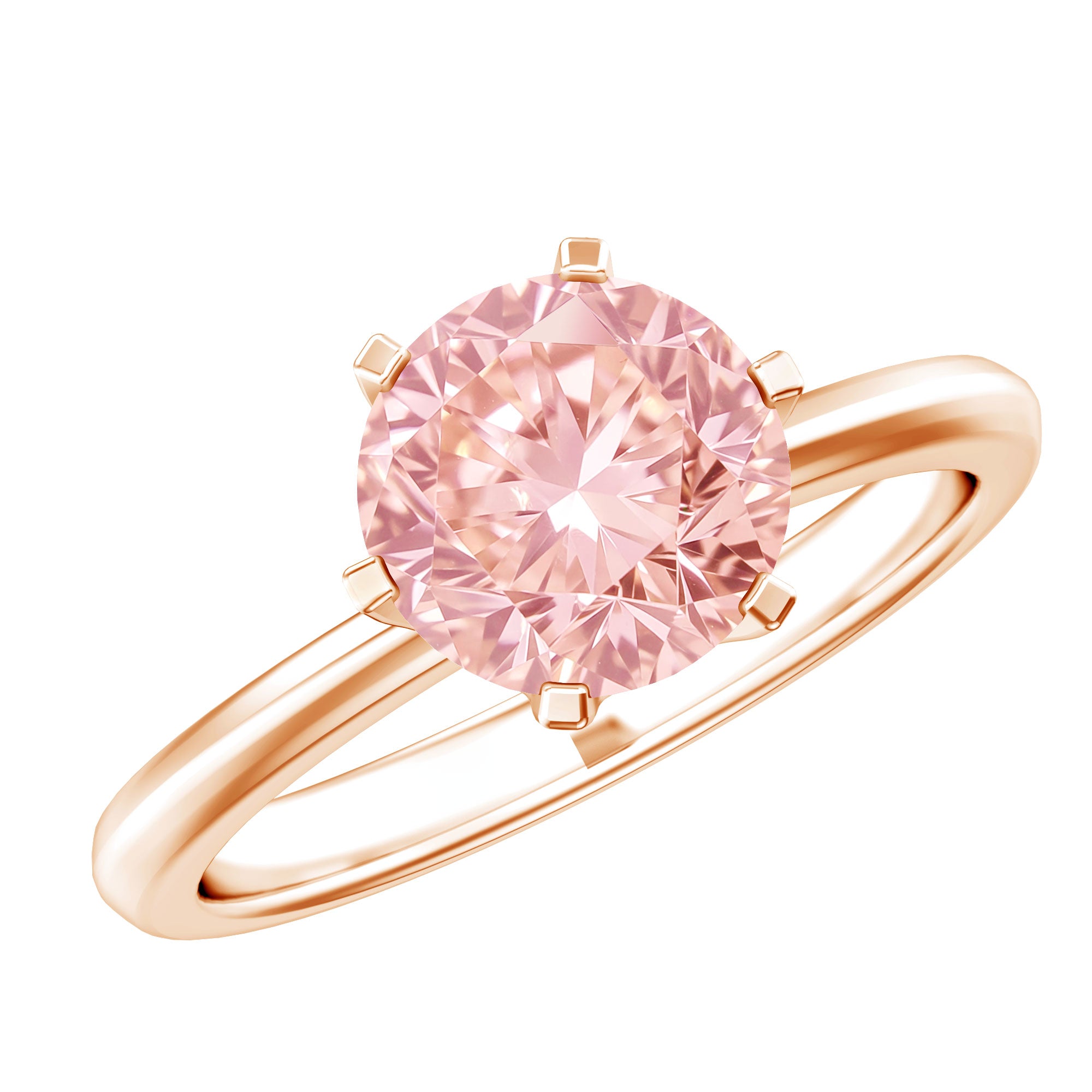 IGI Certified 2 Carat Lab Grown Pink Diamond Solitaire Engagement Ring For Her Fancy Pink - VS1 - Rosec Jewels