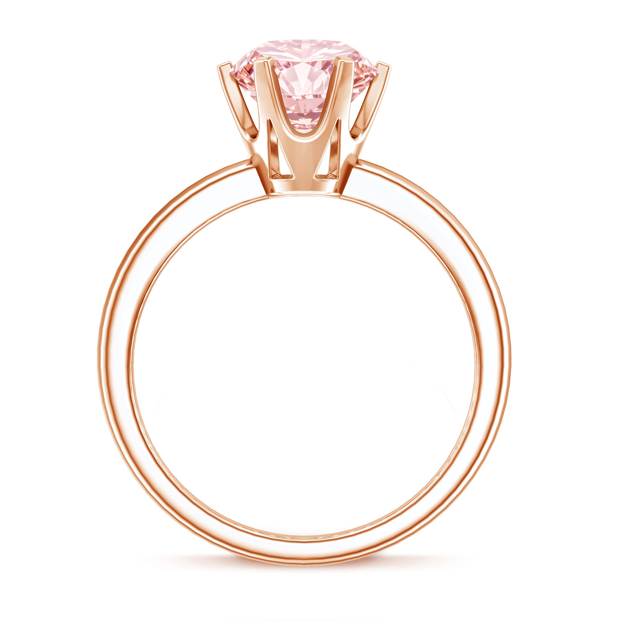 IGI Certified 2 Carat Lab Grown Pink Diamond Solitaire Engagement Ring For Her Fancy Pink - VS1 - Rosec Jewels
