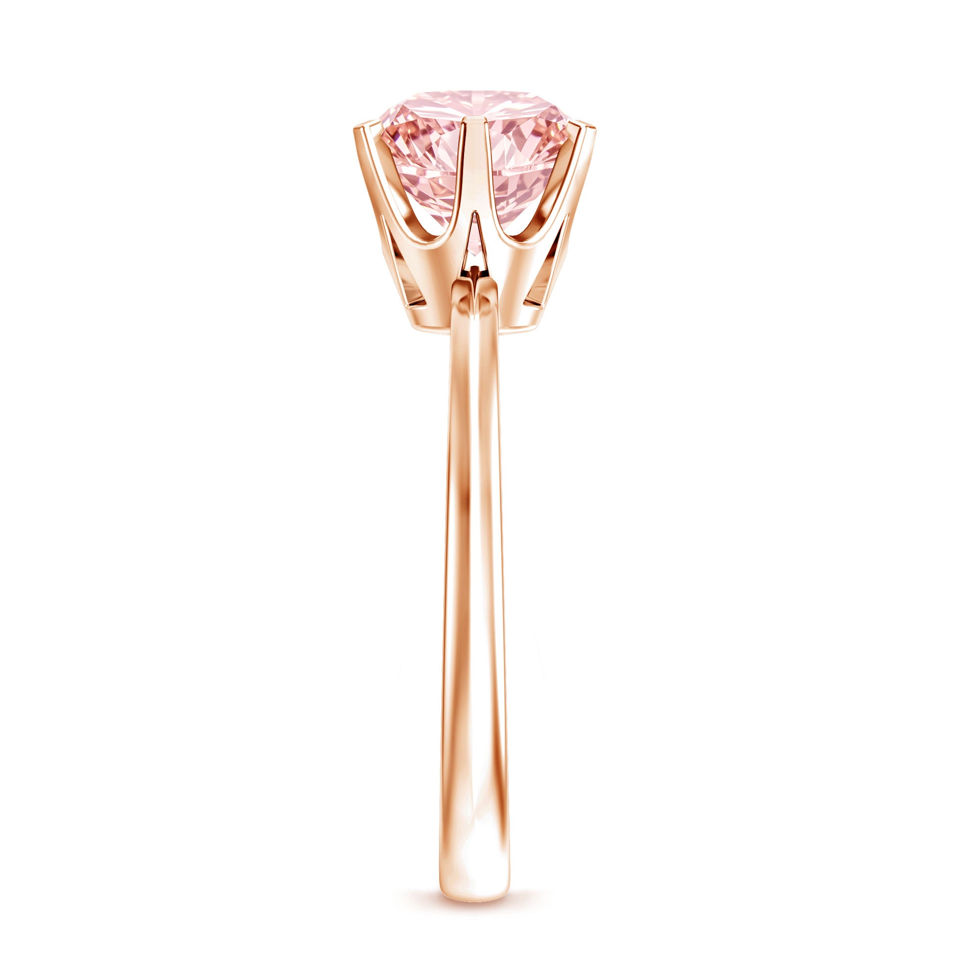 IGI Certified 2 Carat Lab Grown Pink Diamond Solitaire Engagement Ring For Her Fancy Pink - VS1 - Rosec Jewels
