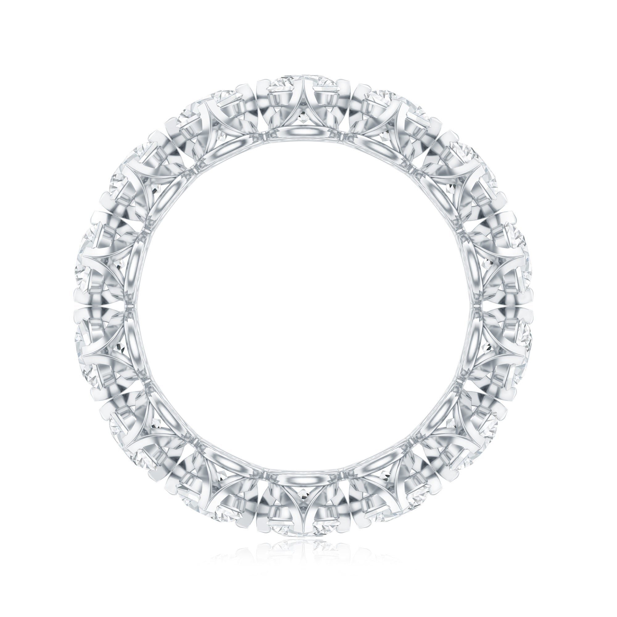 Designer Moissanite Anniversary Band Ring D-VS1 - Rosec Jewels
