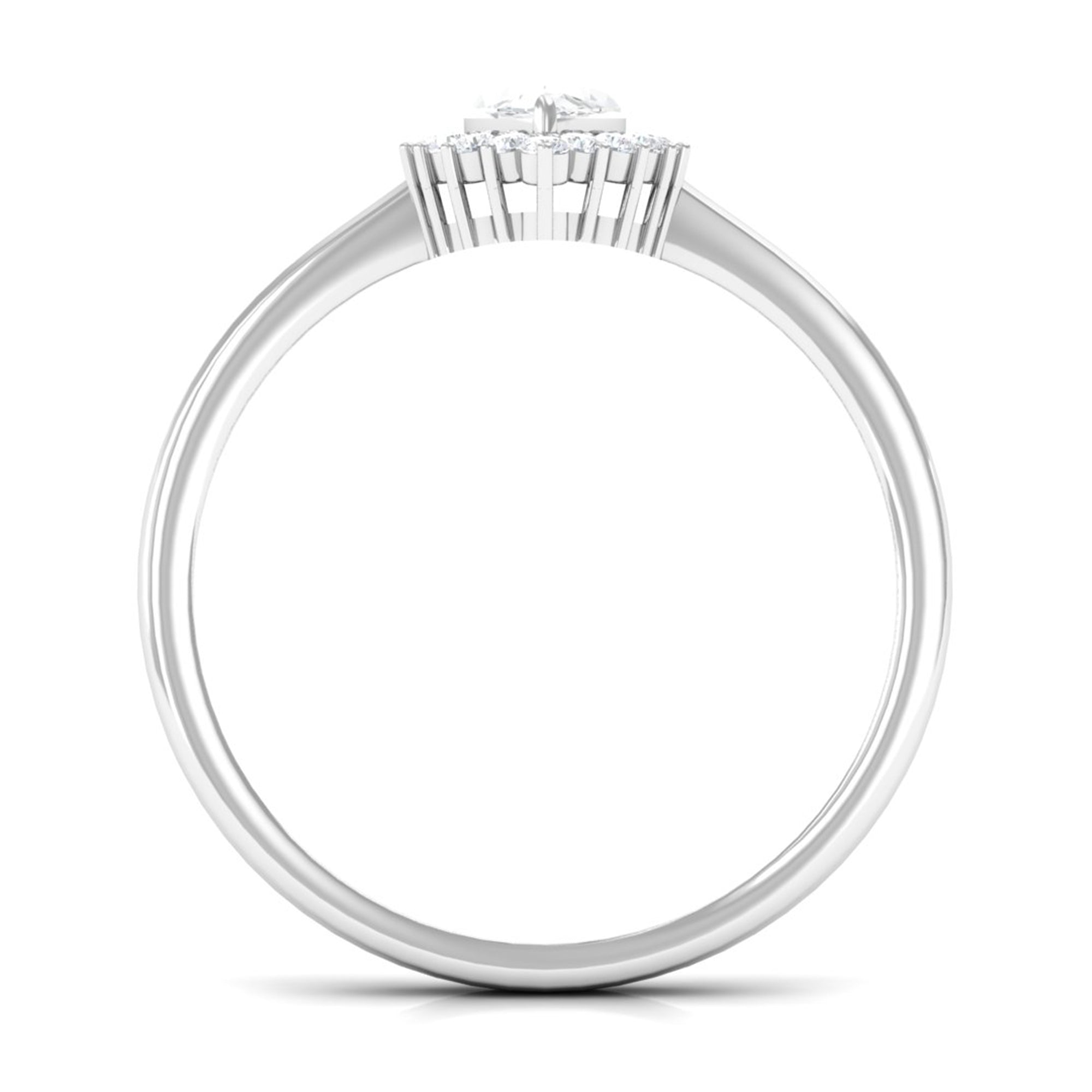 Certified Brilliant Cut Moissanite Marquise Engagement Ring D-VS1 - Rosec Jewels