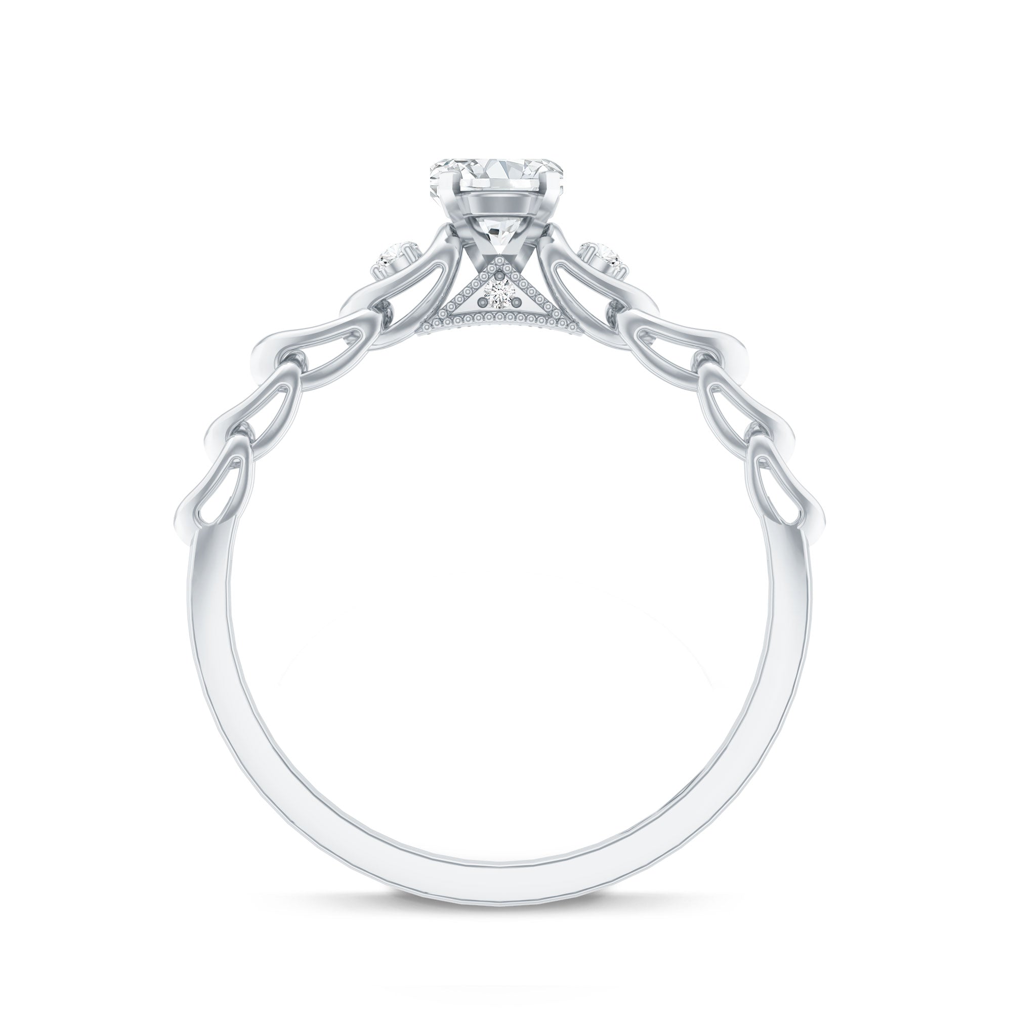 Rosec Jewels-Designer Moissanite Promise Ring for Her