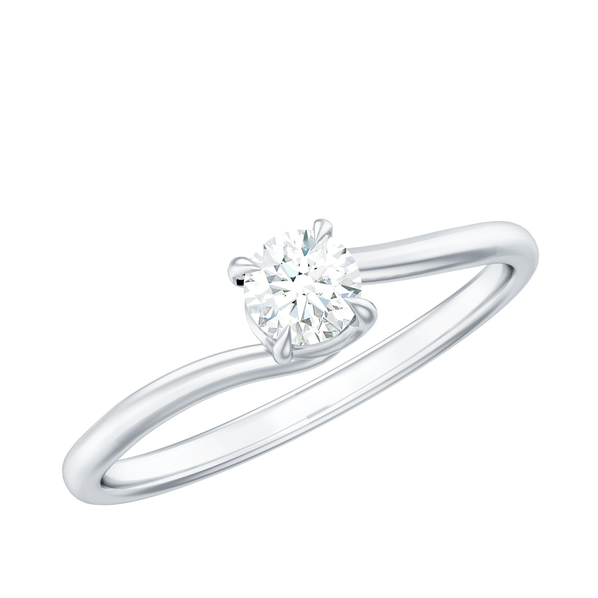Solitaire Lab Grown Diamond Promise Ring