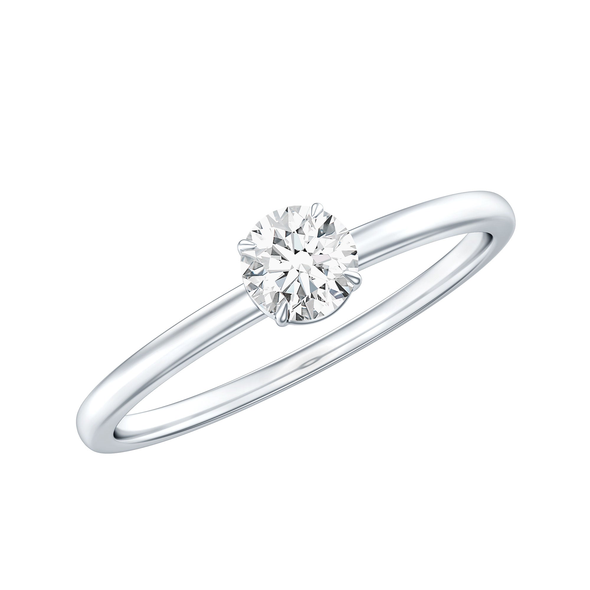 Brilliant Cut Lab Grown Diamond Solitaire Promise Ring