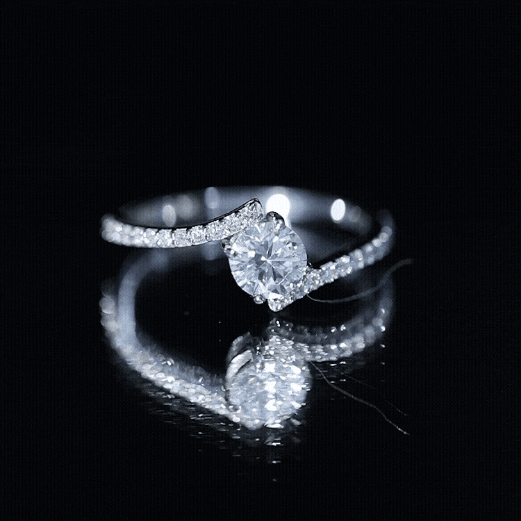 Lab Grown Diamond Solitaire Promise Engagement Ring Lab - ( EF-VS ) - Rosec Jewels