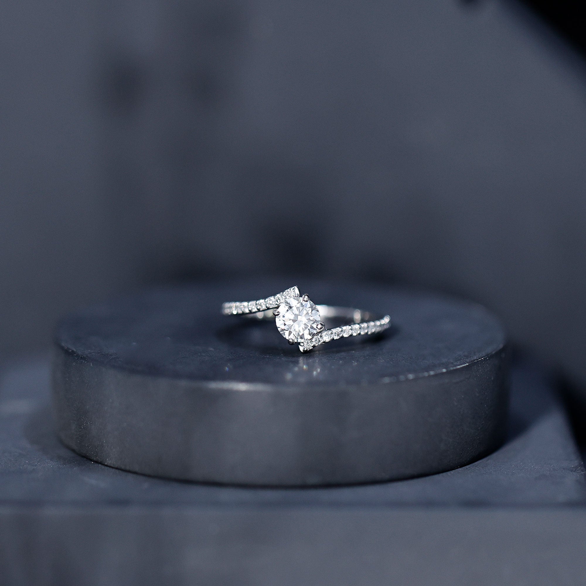 Lab Grown Diamond Solitaire Promise Engagement Ring Lab - ( EF-VS ) - Rosec Jewels
