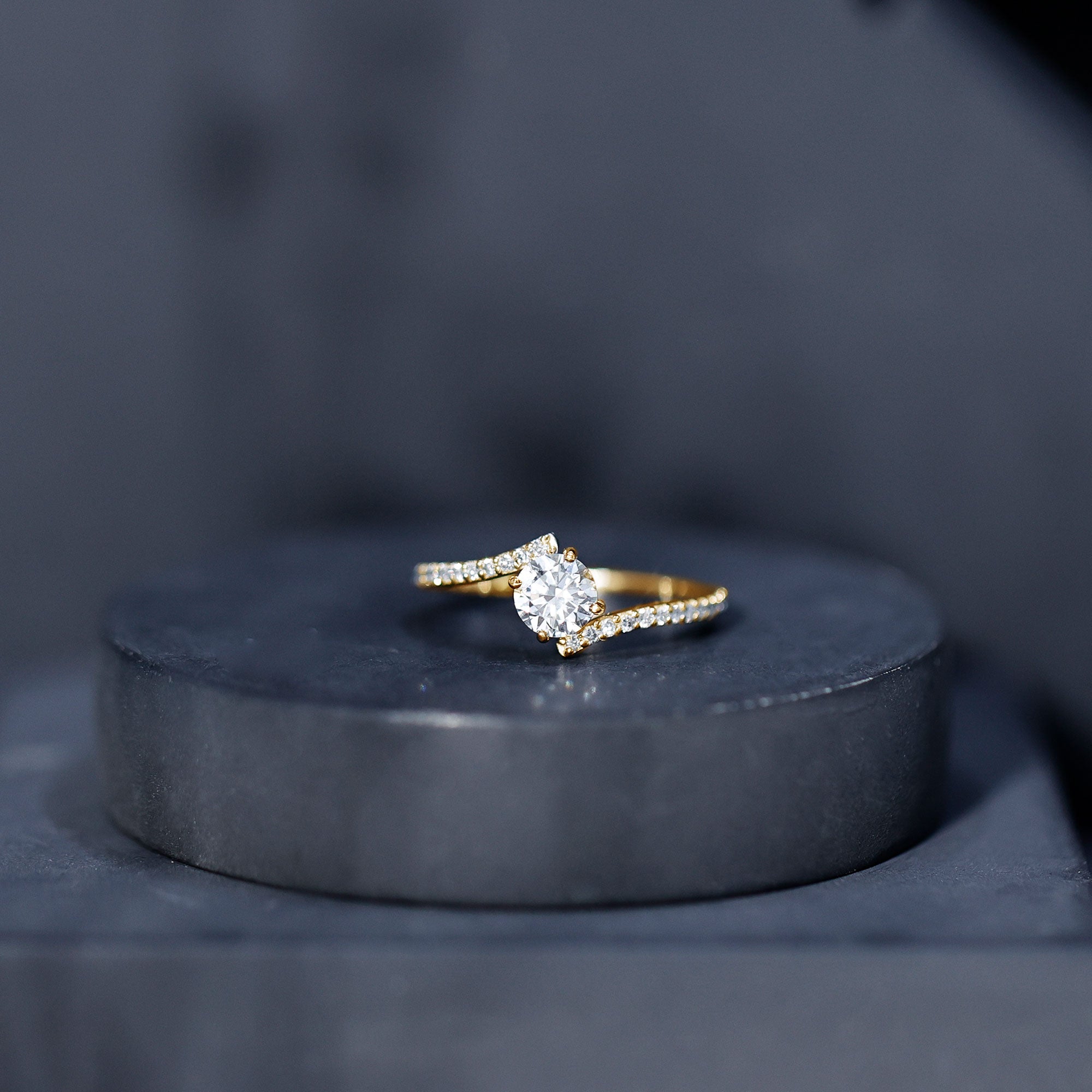 Lab Grown Diamond Solitaire Promise Engagement Ring Lab - ( EF-VS ) - Rosec Jewels