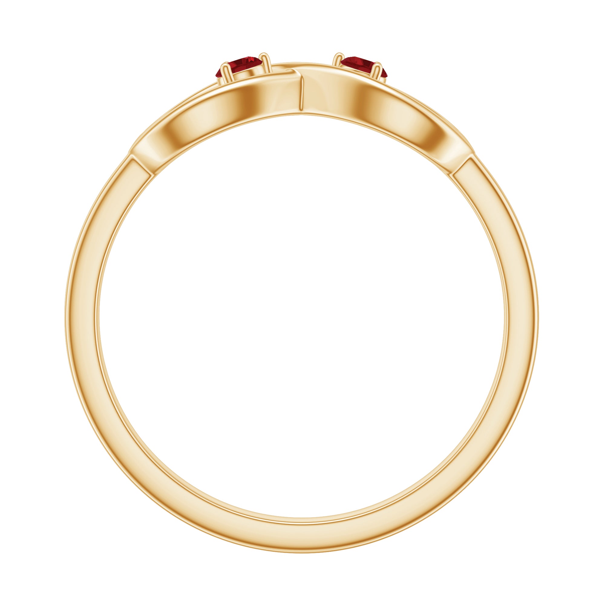 Rosec Jewels-Lab Created Ruby Infinity Promise Ring
