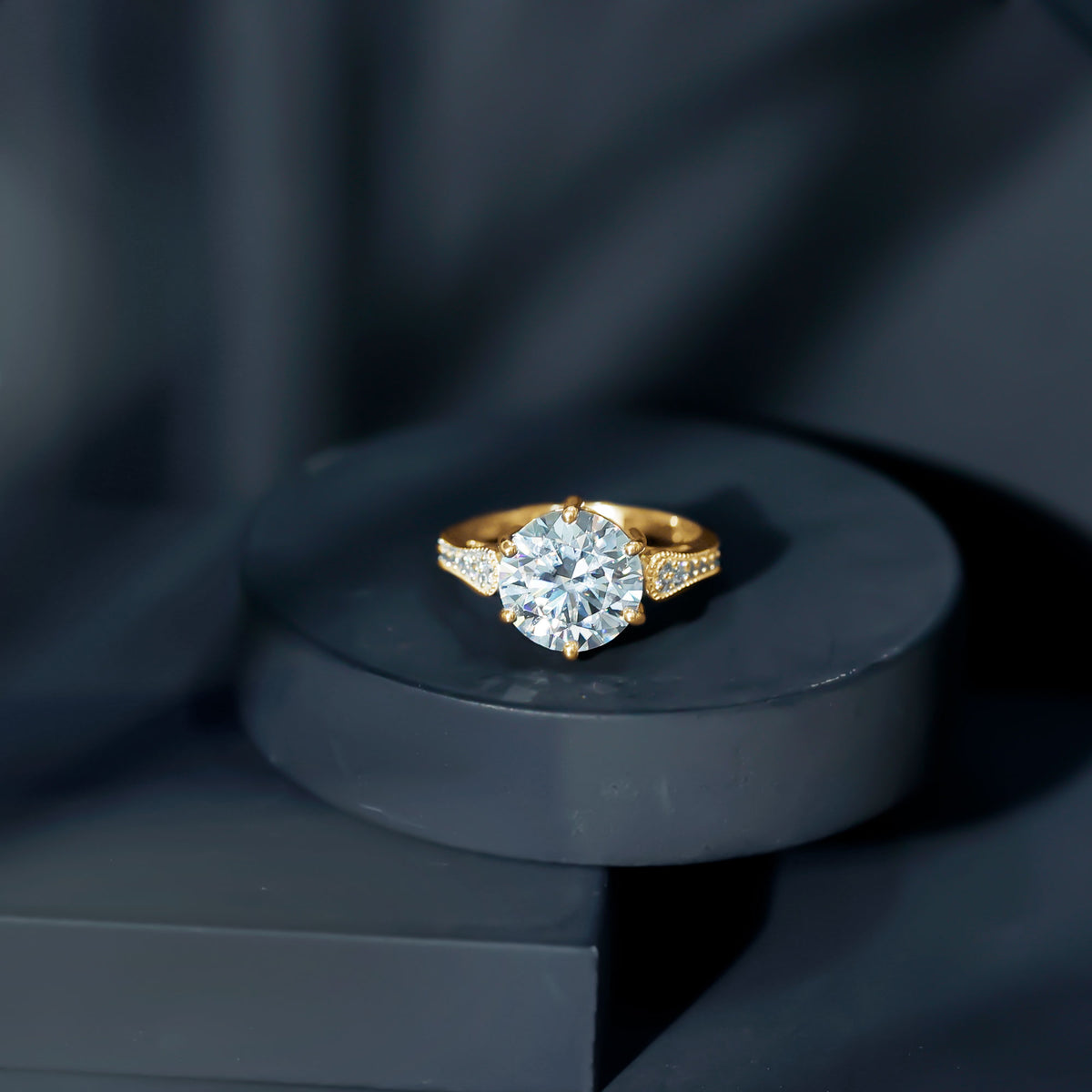 Huge 4 Carat Lab Grown Diamond Solitaire Engagement Ring IGI Verified Lab - ( E-VS1 ) - Rosec Jewels