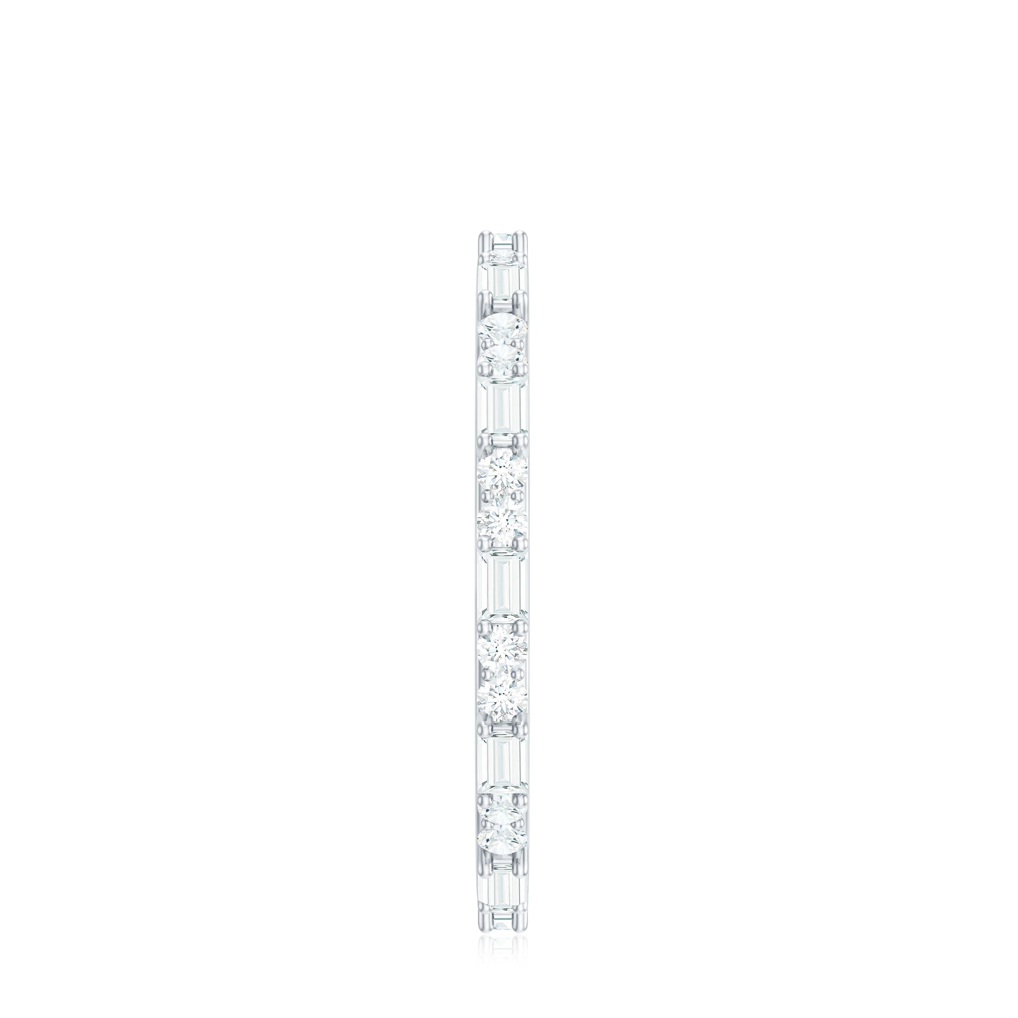 Certified Genuine Diamond Full Eternity Stackable Ring Natural - ( HI-SI ) - Rosec Jewels
