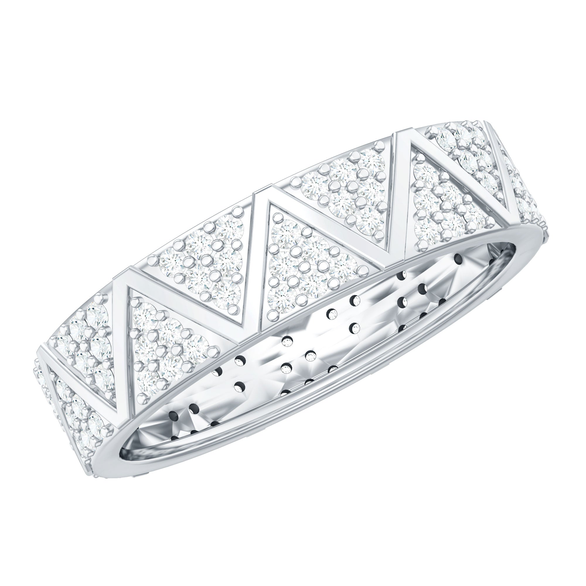 1.25 CT Natural Diamond Classic Wide Band Ring in Gold