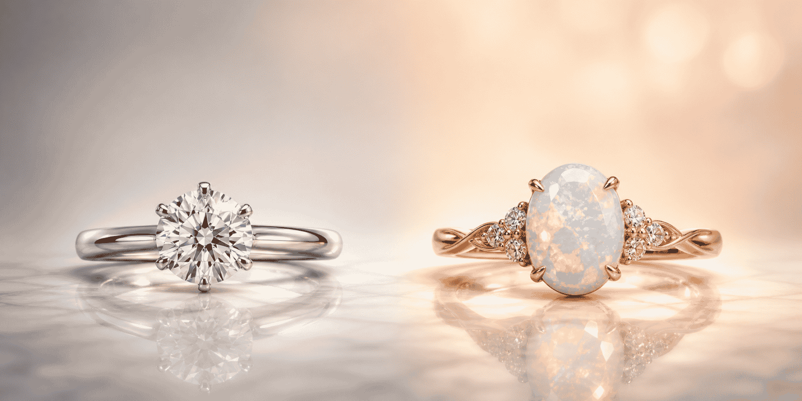 Opal Engagement Ring vs Diamond Ring: Which One Fits Your Priorities?