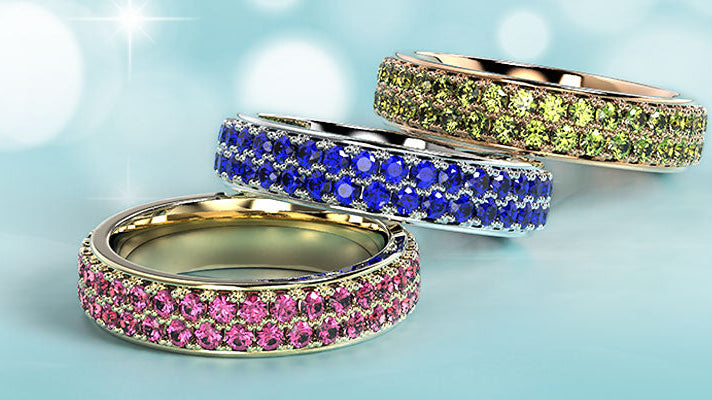 Top 20 Gemstone Eternity Ring  Collection for This Winter