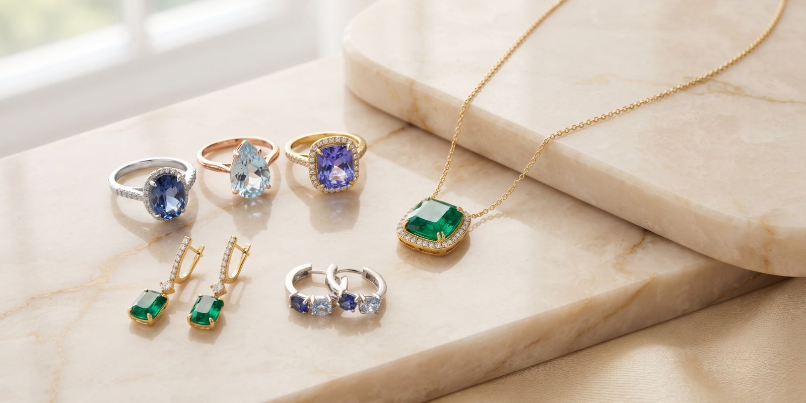 Vibrant Gemstones Lead Jewelry Trends in 2026 with Rich Greens, Blues, and Bold Statements