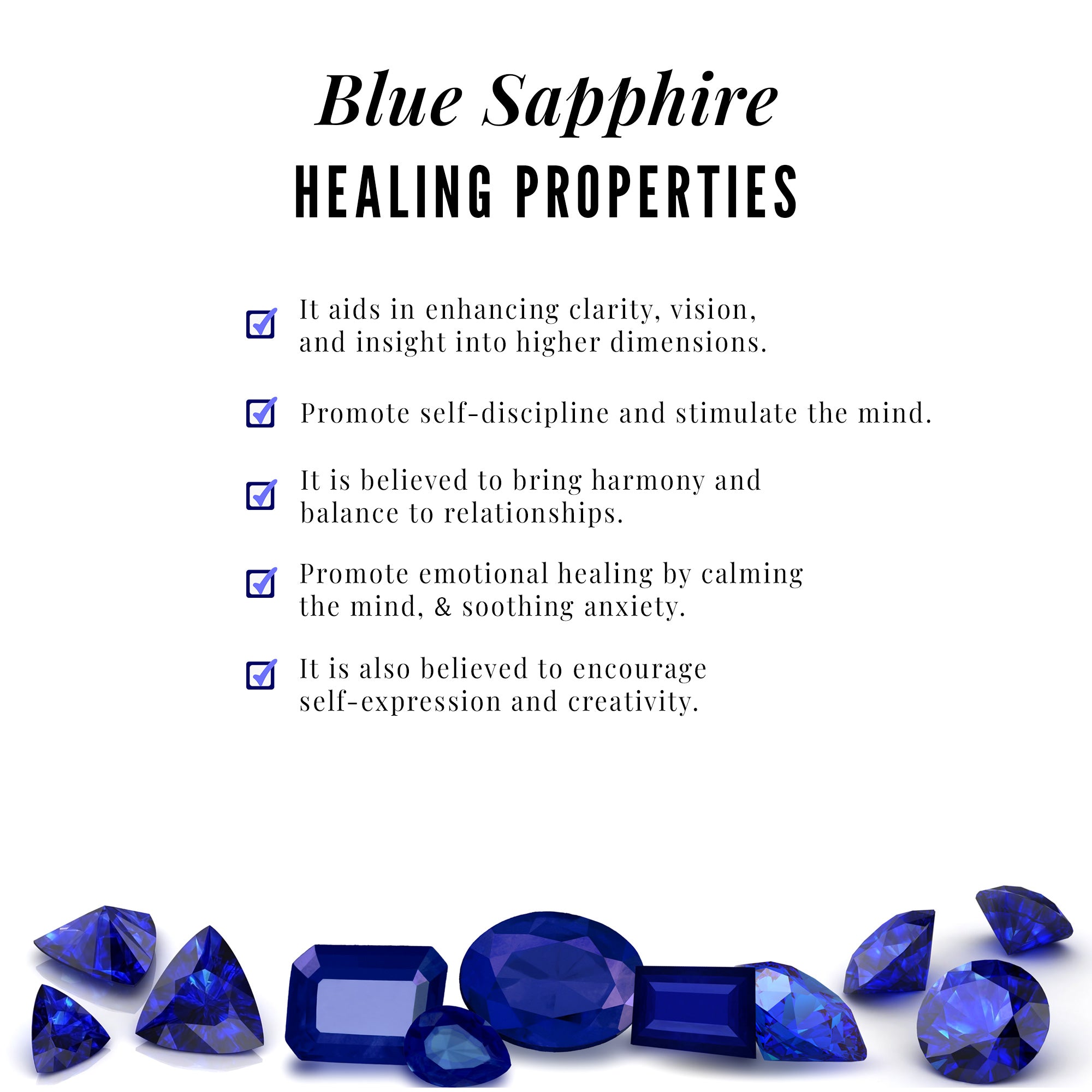 Bezel Set Round Blue Sapphire Half Eternity Ring Blue Sapphire - ( AAA ) - Quality - Rosec Jewels