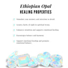 Certified Real Ethiopian Opal Diamond Wedding Bridal Ring Set of 3 AAA - Rosec Jewels
