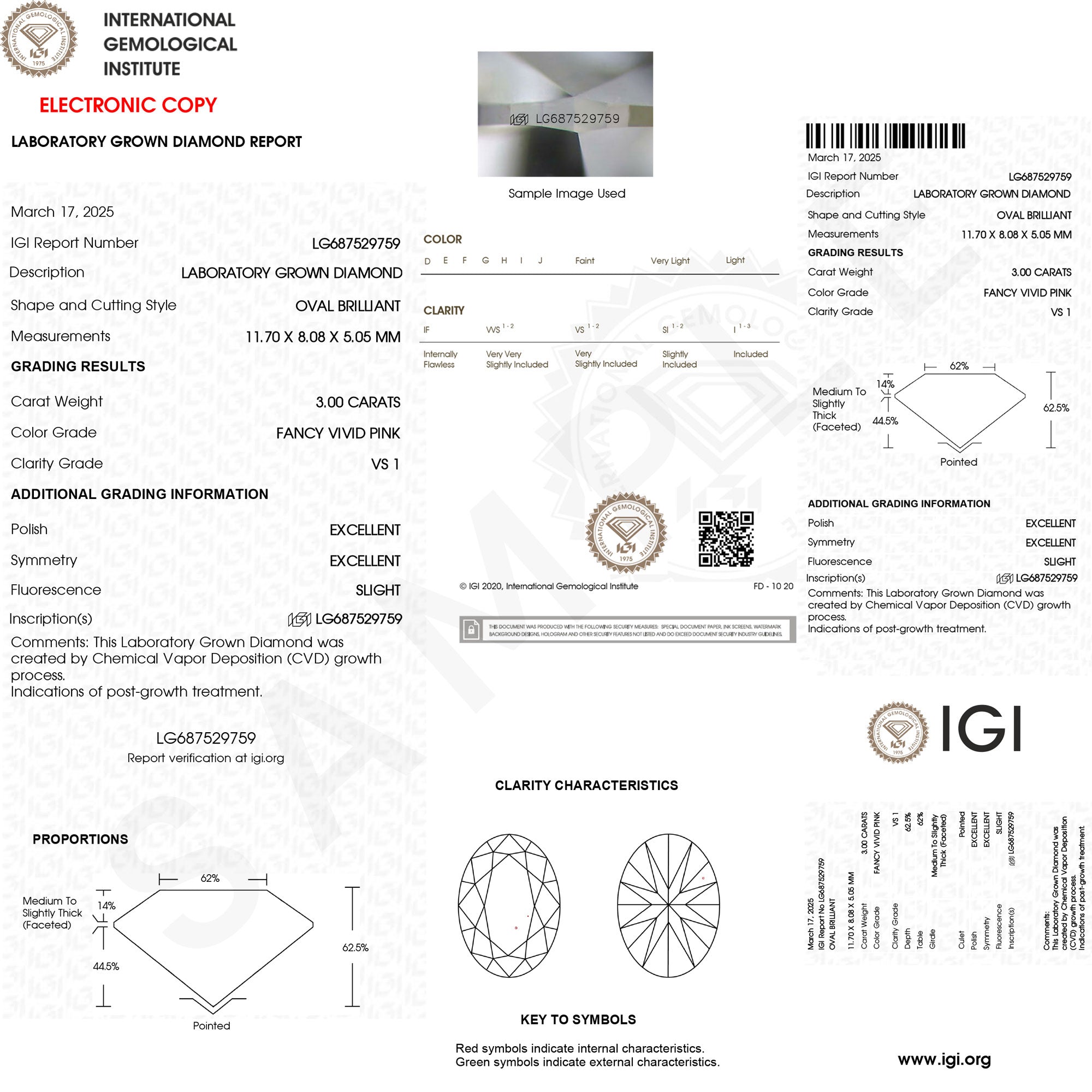 Rosec Jewels-3 Carat Radiant Cut Lab Pink Diamond Celtic Engagement Ring with IGI Certificate