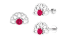 Rosec Jewels-Natural Ruby Lotus Cartilage Earring