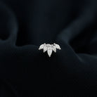 Marquise Moissanite Leaf Ear Crawler Earring D-VS1 - Rosec Jewels