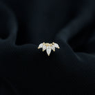 Marquise Moissanite Leaf Ear Crawler Earring D-VS1 - Rosec Jewels