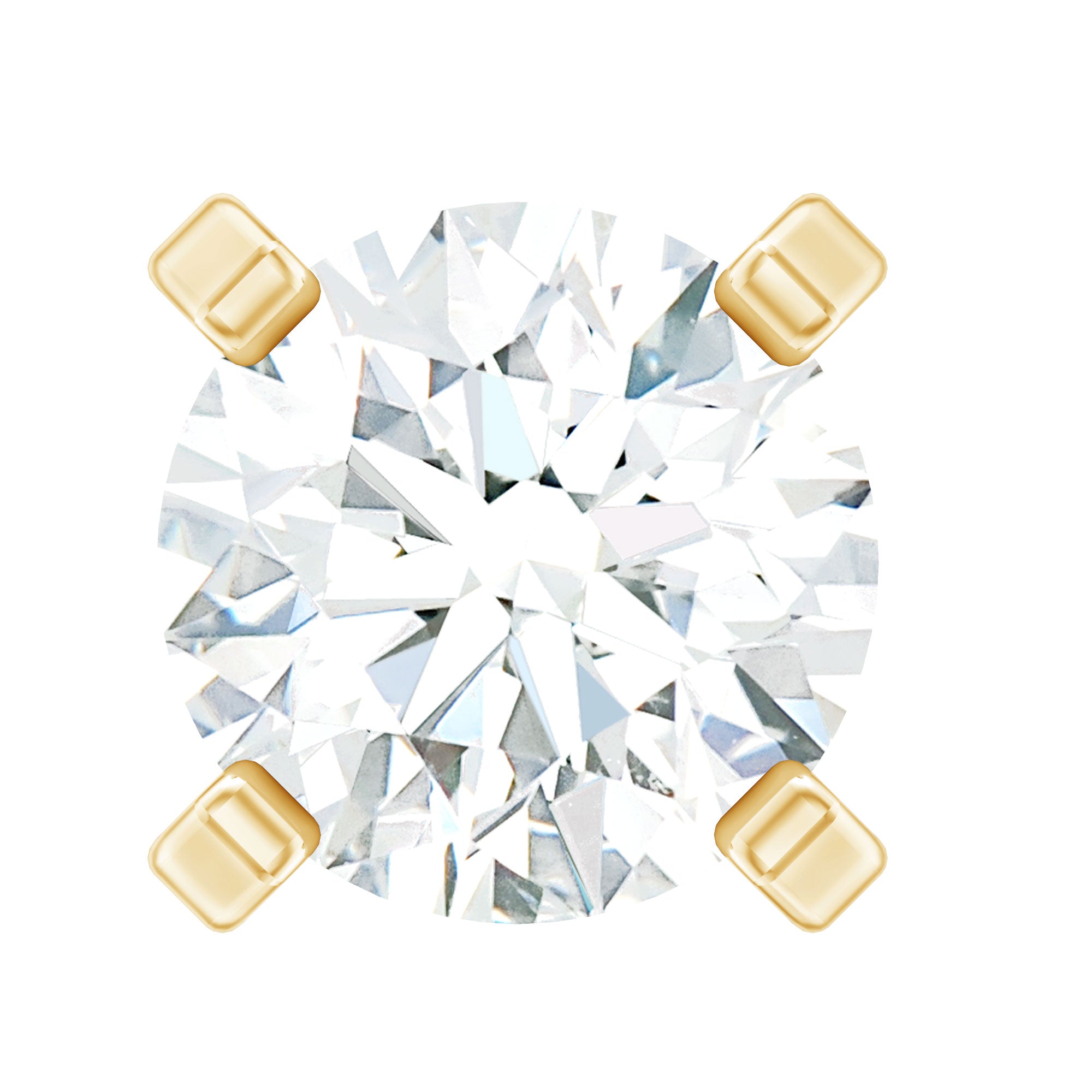 Minimalist Peg Head Set Diamond Nose Pin Stud Natural - ( HI-SI ) - Rosec Jewels