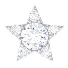 Minimal Diamond Star Celestial Earring for Helix Piercing Natural - ( HI-SI ) - Rosec Jewels