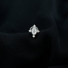 Vintage Inspired Oval Diamond Cartilage Earring Natural - ( HI-SI ) - Rosec Jewels