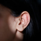 Rosec Jewels-Vintage Inspired Oval Diamond Cartilage Earring