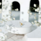 Rosec Jewels-Simple Diamond Curved Helix Earring with Flat Back