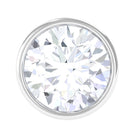 Bezel Set Diamond Solitaire Conch Earring Natural - ( HI-SI ) - Rosec Jewels