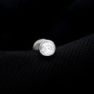 Bezel Set Diamond Solitaire Conch Earring Natural - ( HI-SI ) - Rosec Jewels