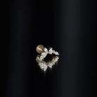 Unique Diamond Ear Crawler Earring for Helix Piercing Natural - ( HI-SI ) - Rosec Jewels