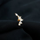 Rosec Jewels-Unique Diamond Ear Crawler Earring for Helix Piercing