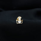 Heart Diamond Angel Earring for Helix Piercing Natural - ( HI-SI ) - Rosec Jewels