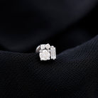 Unique Diamond Cluster Earring for Conch Piercing Natural - ( HI-SI ) - Rosec Jewels