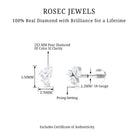 Rosec Jewels-Natural Three Diamond Cluster Tragus Earring