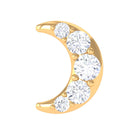 Rosec Jewels-Round Cut Diamond Crescent Moon Cartilage Earring