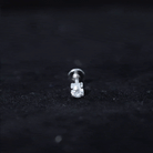 Minimalist Diamond Solitaire Tragus Earring Lab - ( EF-VS ) - Rosec Jewels