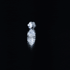 Solitaire Diamond Heart Earring with Flat Back Lab - ( EF-VS ) - Rosec Jewels