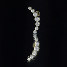 Graduated Diamond Crawler Helix Earring in Bezel Set Lab - ( EF-VS ) - Rosec Jewels