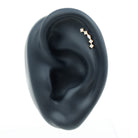 Elegant Diamond Ear Crawler Earring for Helix Piercing Lab - ( EF-VS ) - Rosec Jewels